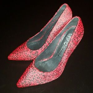 Red Jeffrey Campbell pumps